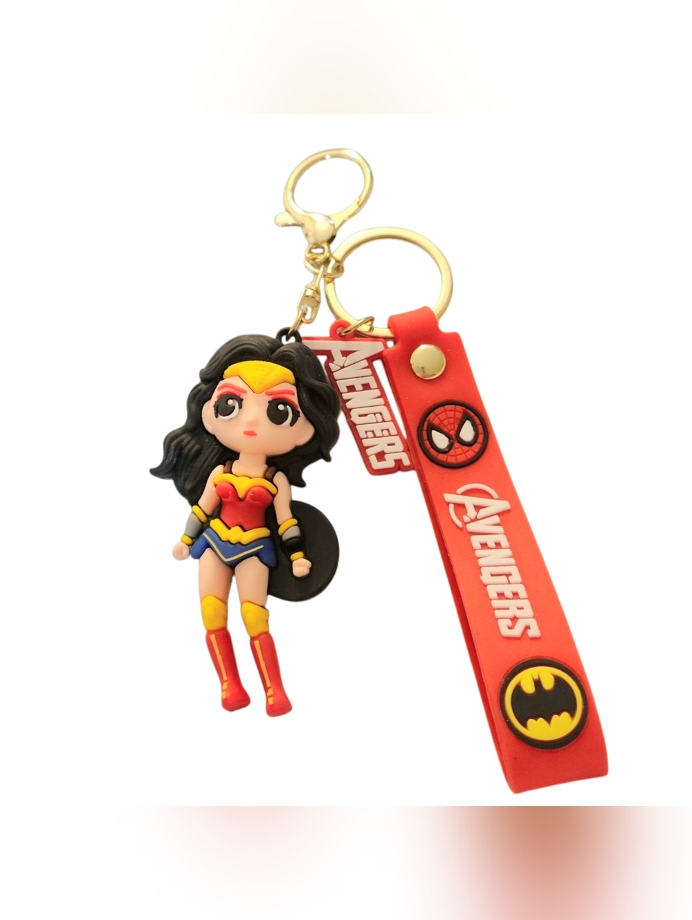 🚨5/$25 Avengers Wonder Woman 3D Keychain Purse Charm